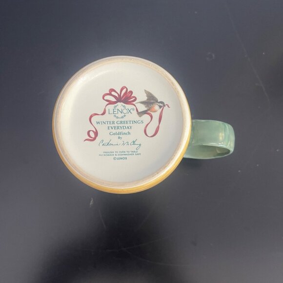 Lenox Winter Greetings Everyday Goldfinch Mug - Picture 4 of 7